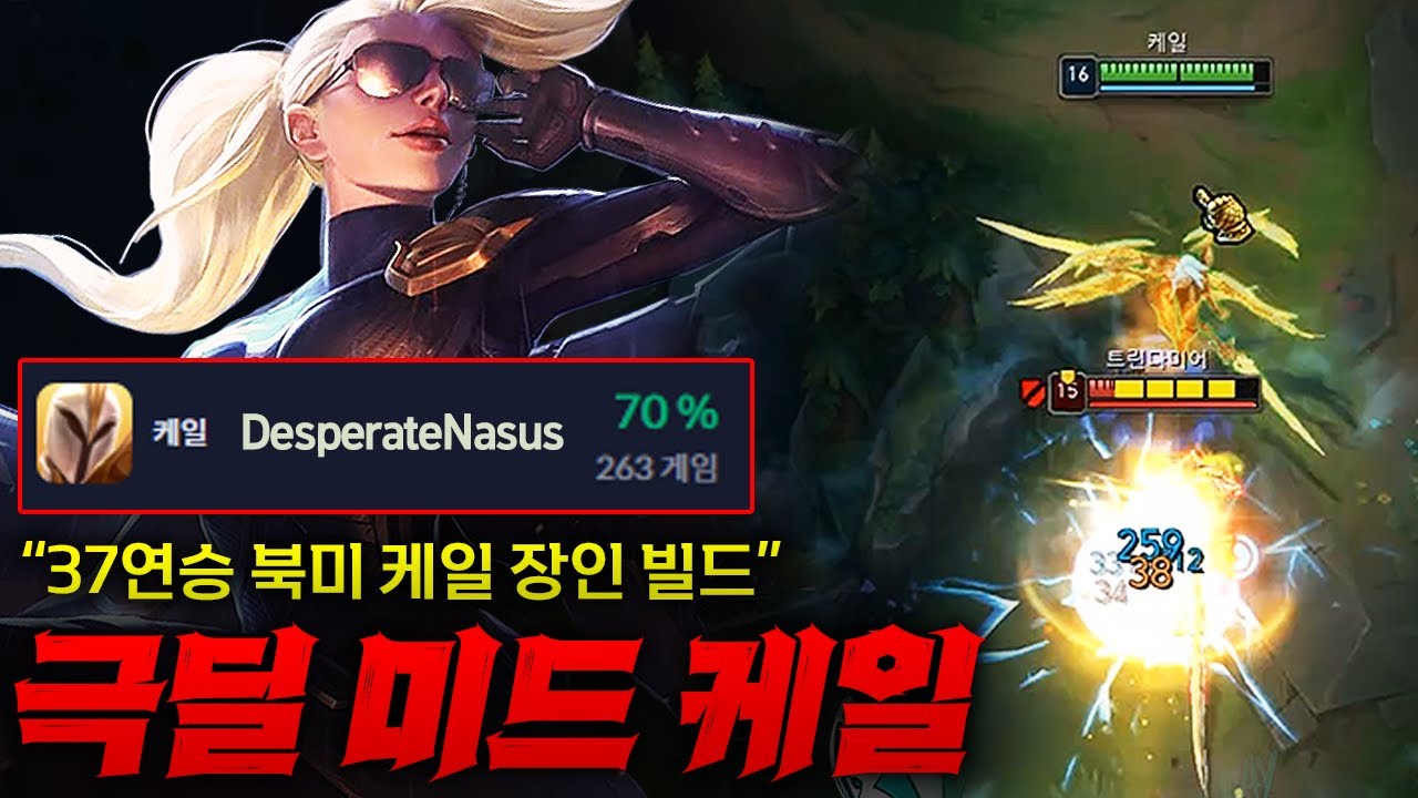 [미드 케일] 37연승 북미 케일 장인의 바로 그 케일! 트린다미어 궁도 못 누르고 죽어버리는 미친 폭딜 케일 ㄷㄷㄷ