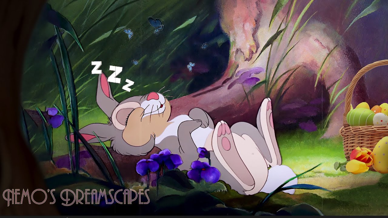 Vintage Spring Oldies Music 🐇 Relax with Easter Bunny 🐰 (wind in the trees, birds chirping) 🐣 ASMR