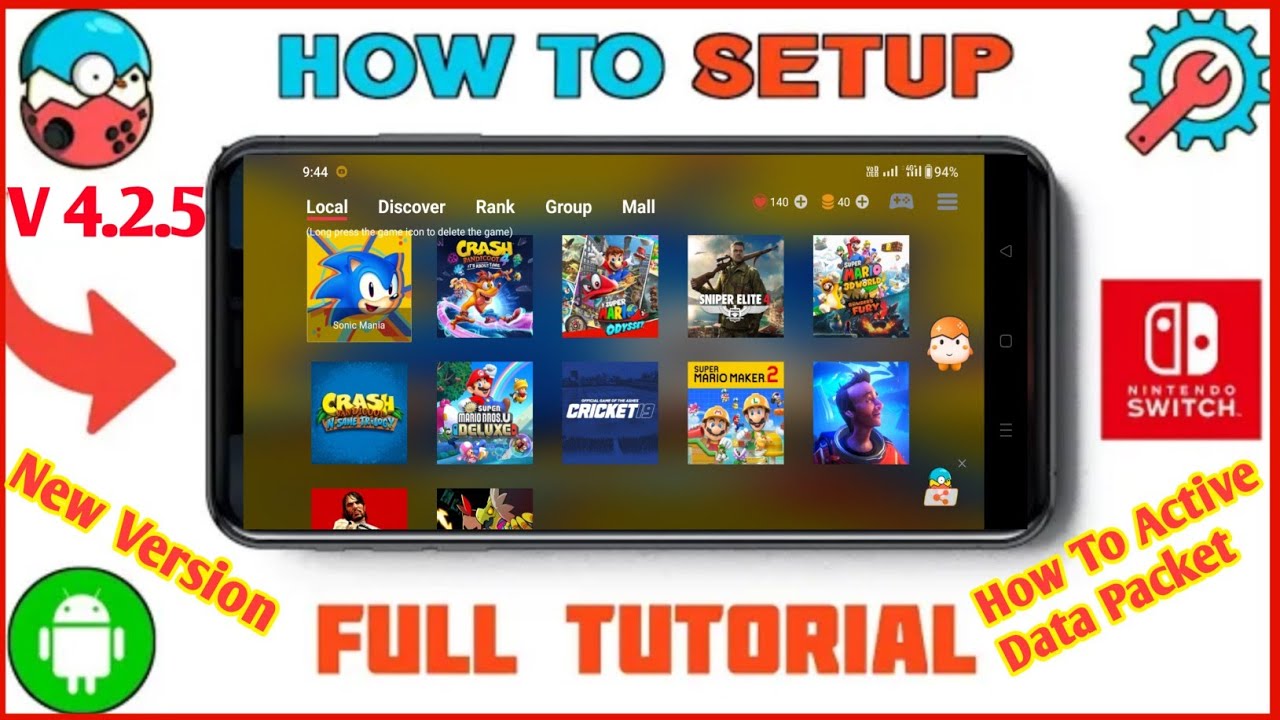 Egg Ns Emulator 4.2.5 Setup On Android || Full Tutorial || Data Packet