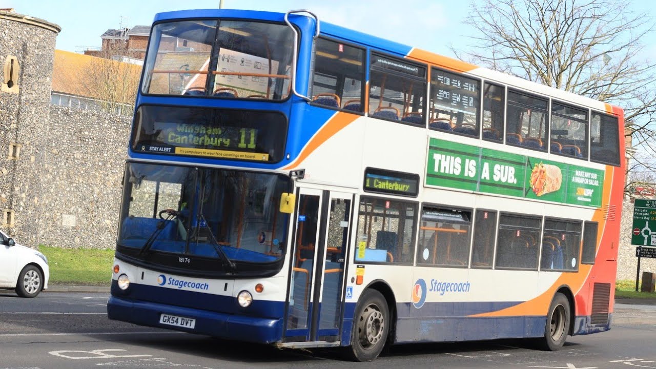 Route Visual | Stagecoach South East | Route 11: Canterbury - Westwood Cross | 18174 GX54 DVT