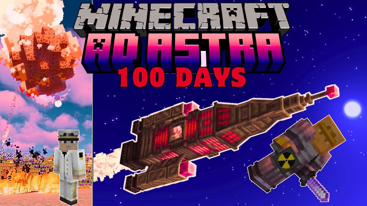 I Survived 100 Days NUKING A MASSIVE ASTERIOD to save Earth with AD ASTRA