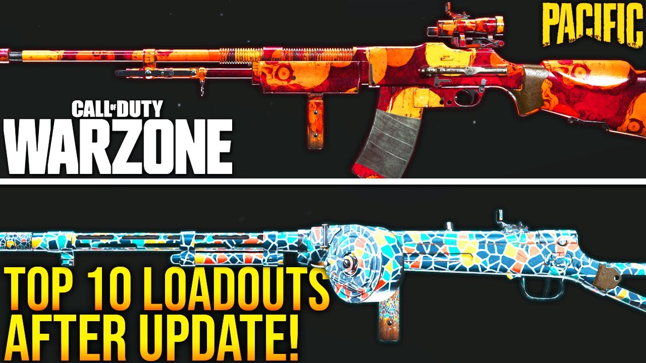 WARZONE: TOP 10 BEST LOADOUTS After The NEW UPDATE! (WARZONE Pacific Best META Loadouts)