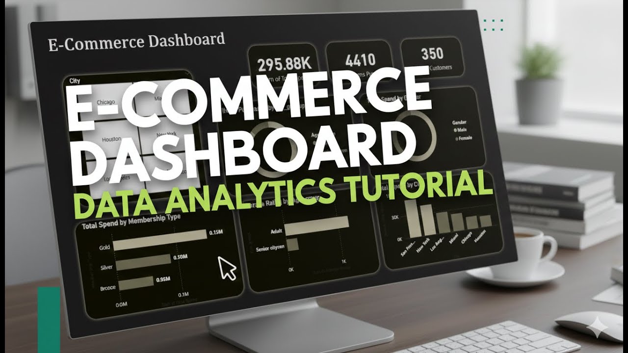 E-Commerce Power BI Dashboard Tutorial | Power BI for Beginners | Data Analysis Project