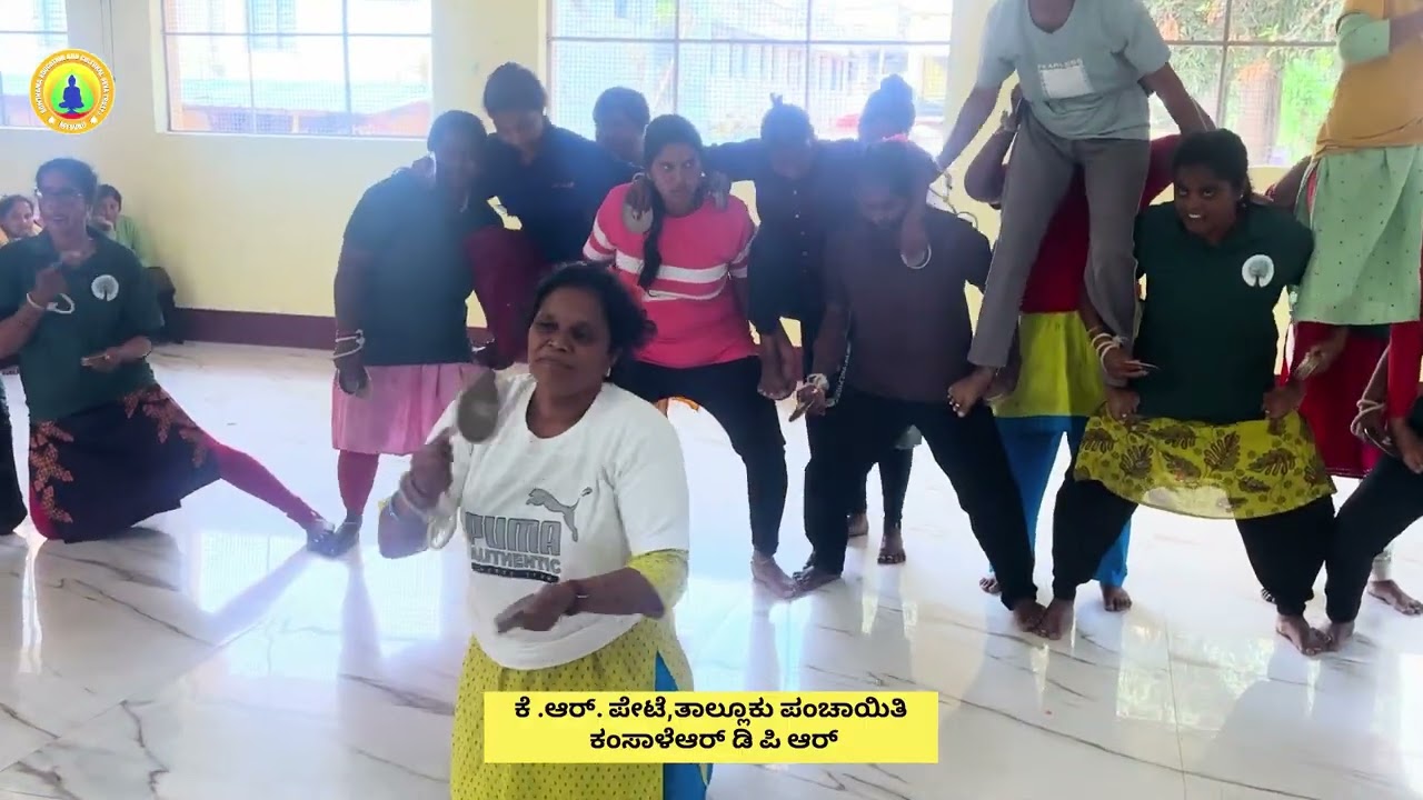 K.R. Pete tallooku panchayathi employees Kamsale folk dance “Krishnamurthy Talakadu”