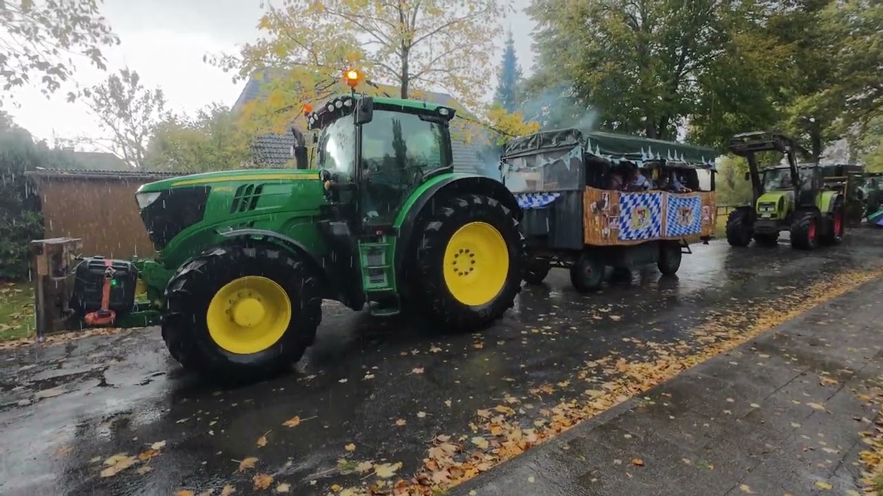 🌧️🚜 Erntewagenumzug Mulsum  am 13.10.2024  🚜 - 