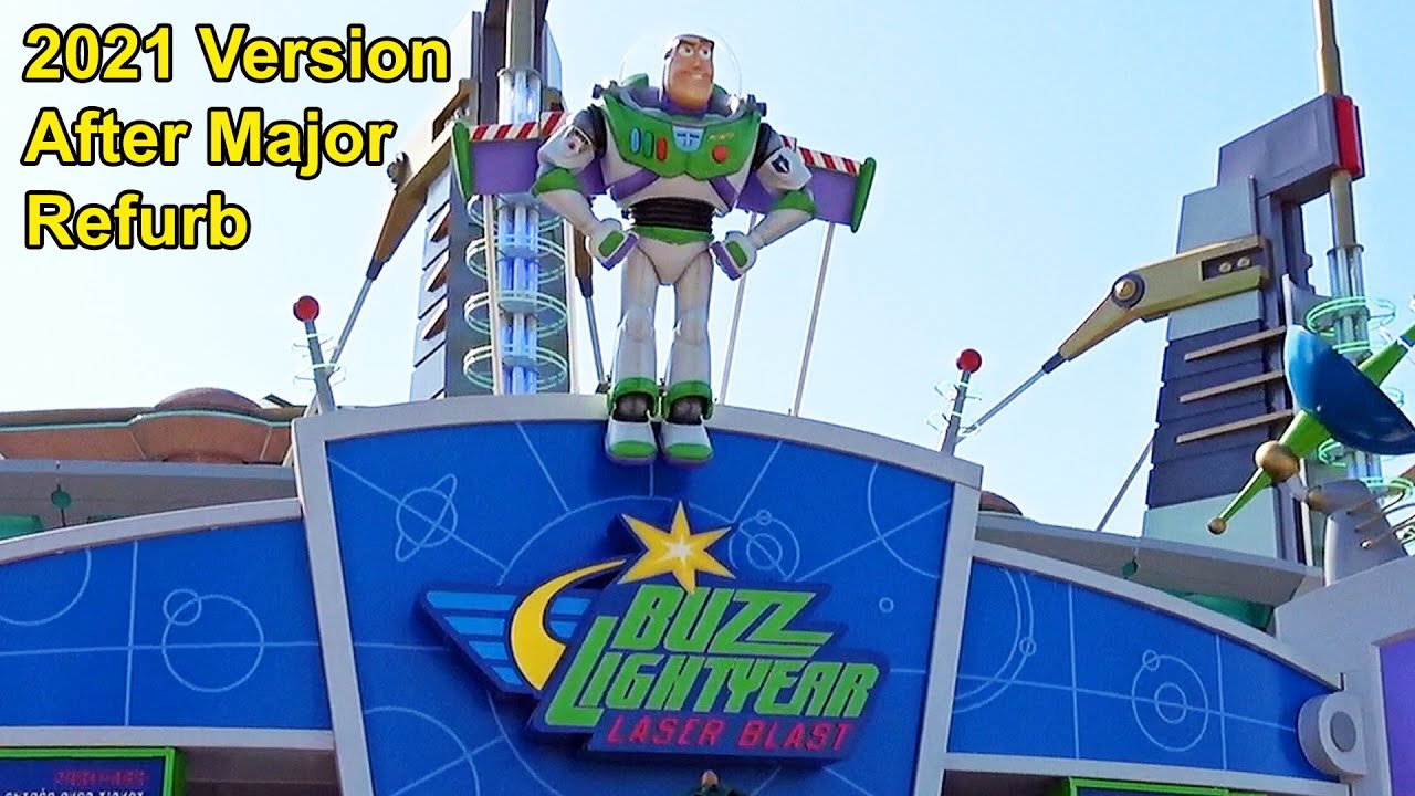 Buzz Lightyear Laser Blast Full POV Ride at Disneyland Paris - June 2021 After Major Refurbishment