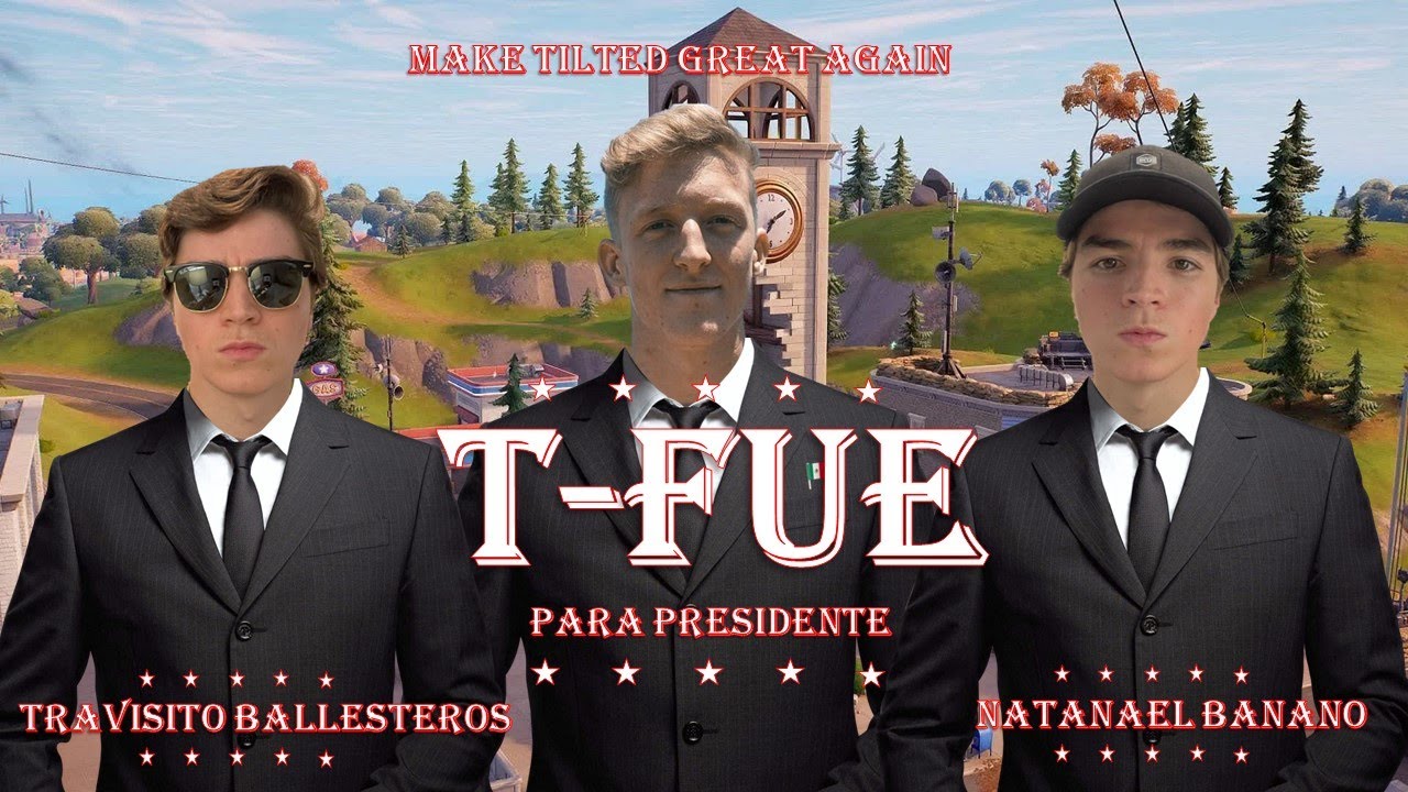 TFue para Presidente (Cuerno Azulado - Natanael Cano, Gabito Ballesteros) Parodia de Fortnite