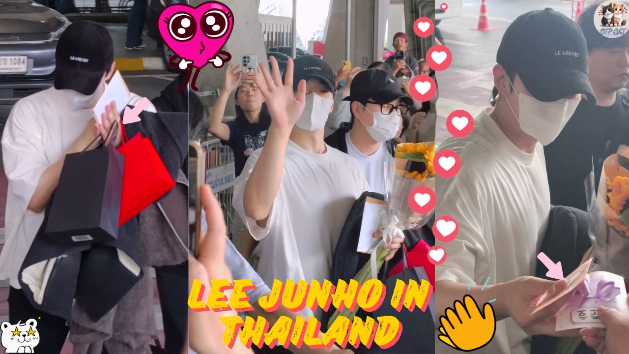 From Airport to Heart-Stealer: Lee Junho in Bangkok 🔥💖