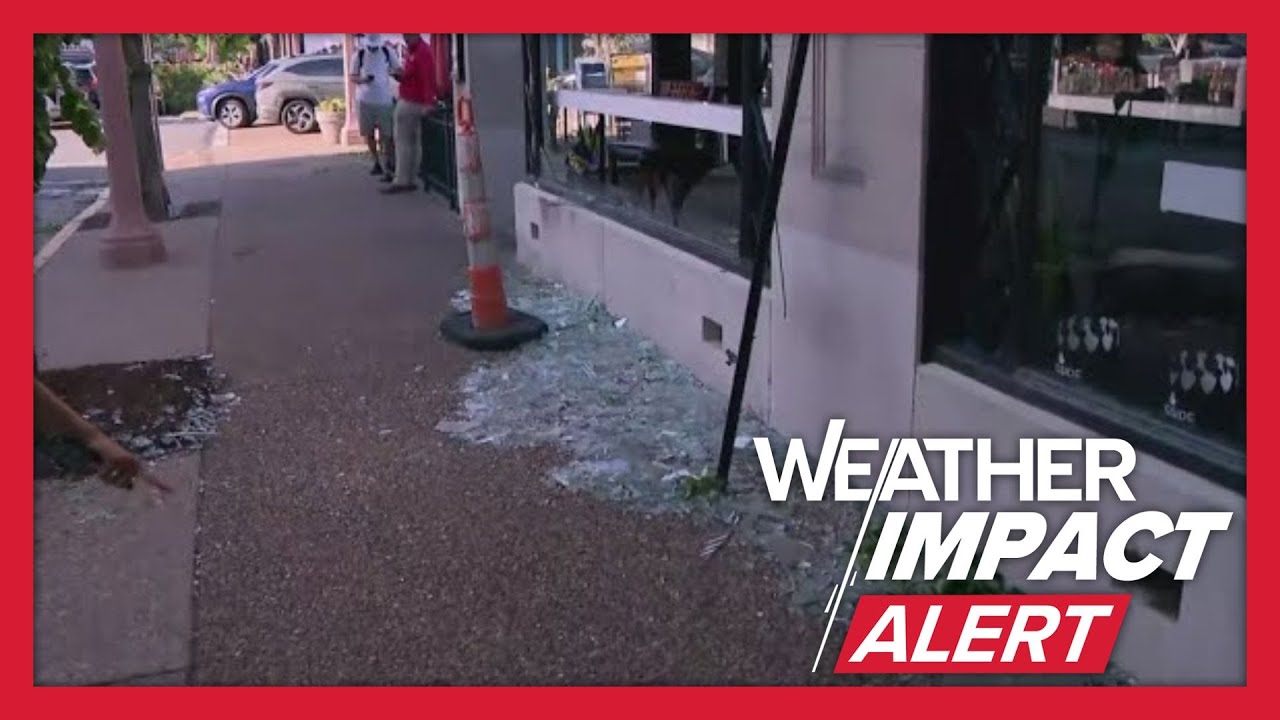 Storm damage in St. Louis Central West End