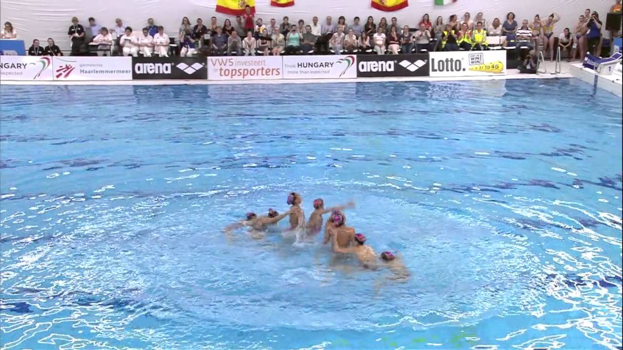 Team Free Routine -  Spain - ECC Synchro 2015 | Synchroonzwemmen