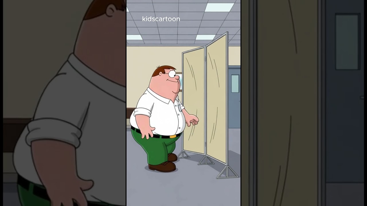 When Peter Leans on the Wrong Wall 😭  Classic Family Guy Gag