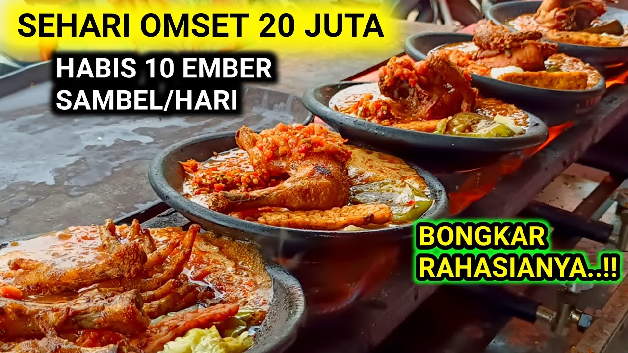 CUMA JUALAN SAMBAL OMSET NGALAHIN GAJI DPR!! HABIS 10 EMBER BESAR SAMBAL/HARI OMSET 600 JUTA/BLN!!