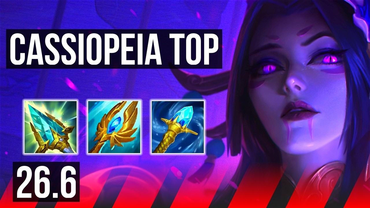CASSIOPEIA vs ZAAHEN (TOP) | 44K damage | EUW Challenger | 26.6