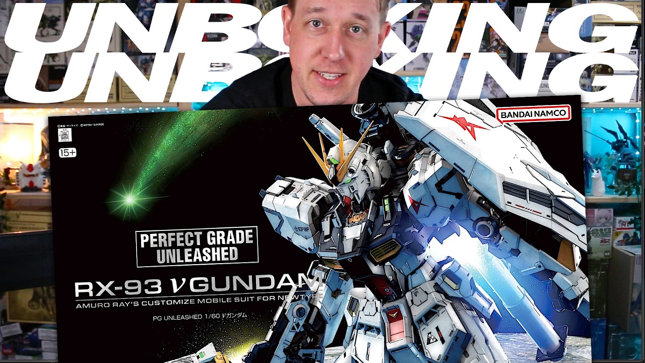 PG Unleashed Nu Gundam - Complete In-Depth UNBOXING!