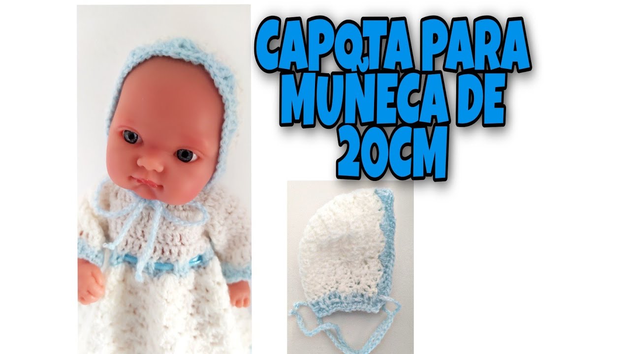 CAPOTA PARA MUÑECA DE 20CM