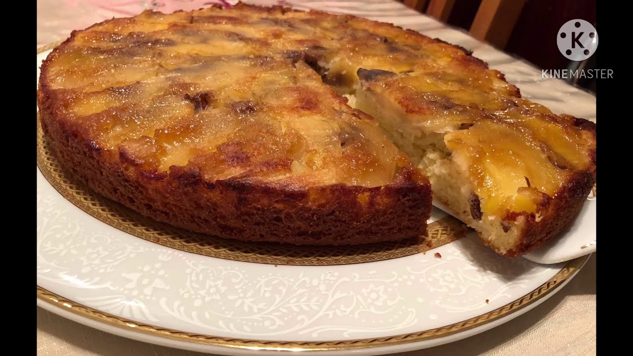 Gâteau aux pommes et noix délicieux 😋  كيكة التفاح والجوز الهشة واللذيذة مغديش  تندمي الى جربتيها