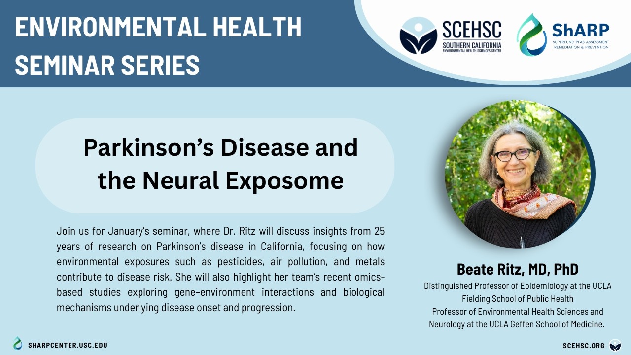 SCEHSC and ShARP Seminar with Beate Ritz, MD, PhD