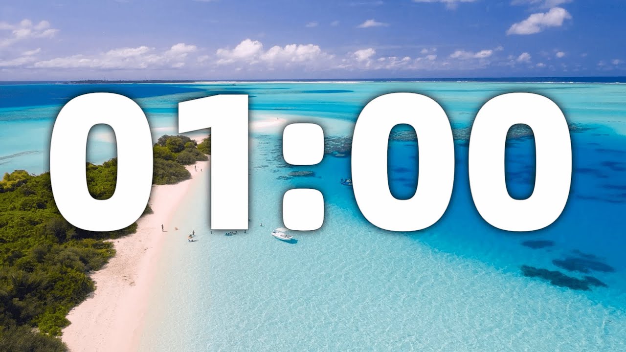 1 Minute Countdown Timer With Ticking Sound &Alarm at The End.