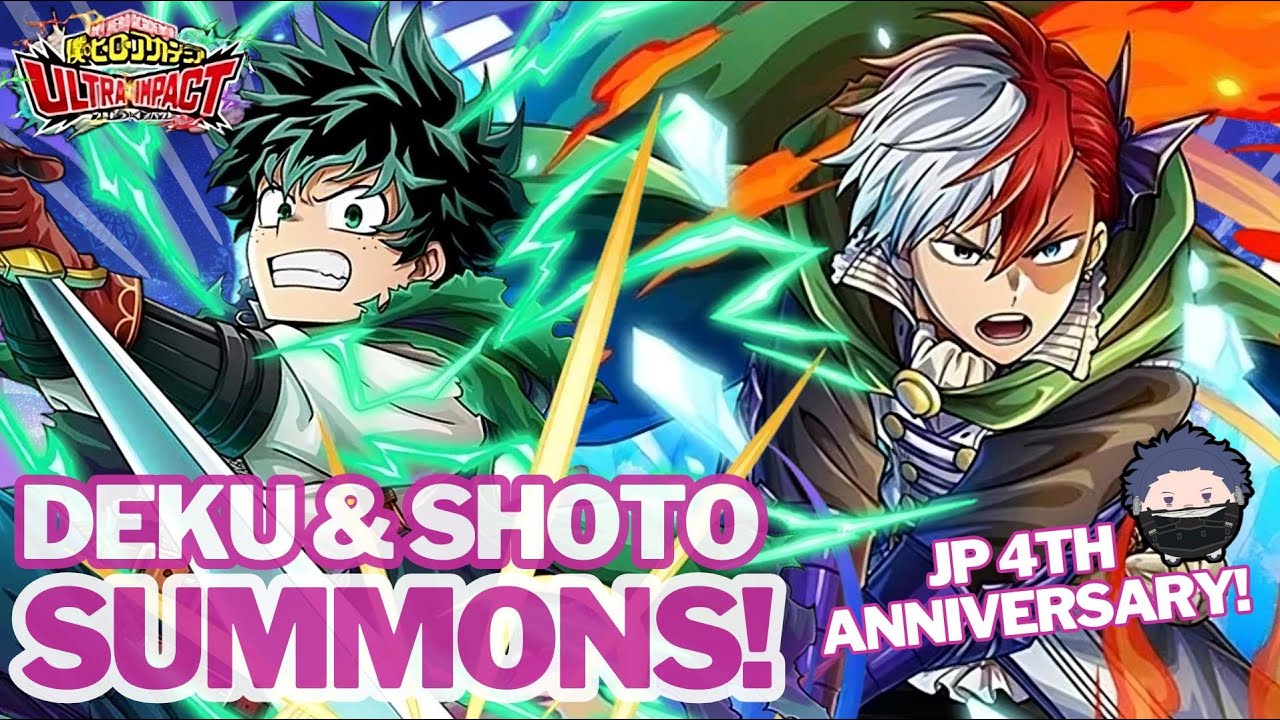*NEW* Limited JP 4th Anniversary Fantasy 3.0 Deku and Shoto Summons in My Hero Ultra Impact! | MHUI