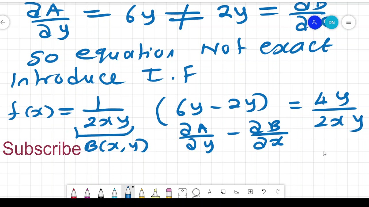 How to solve Inexact Ordinary Differential Equation