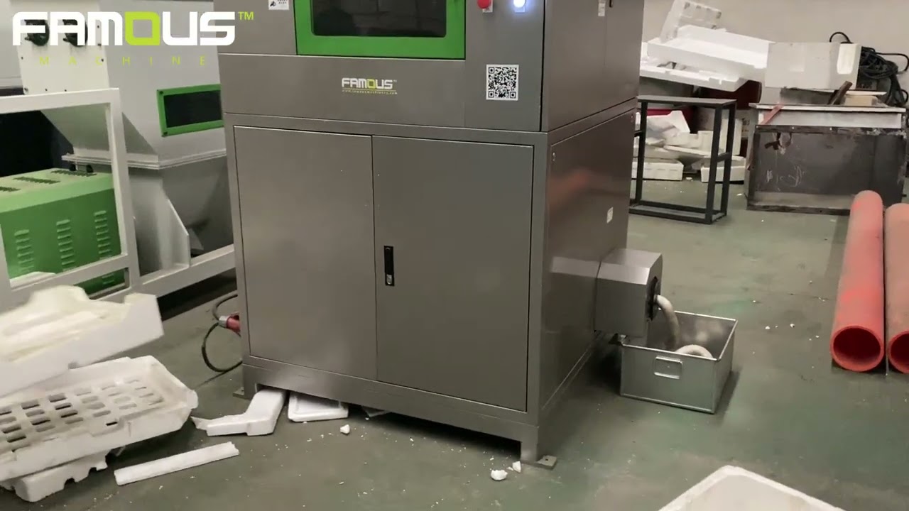 EPS hot melting machine/EPS densifier for sale/Styrofoam recycling/Polystyrene recycling machine
