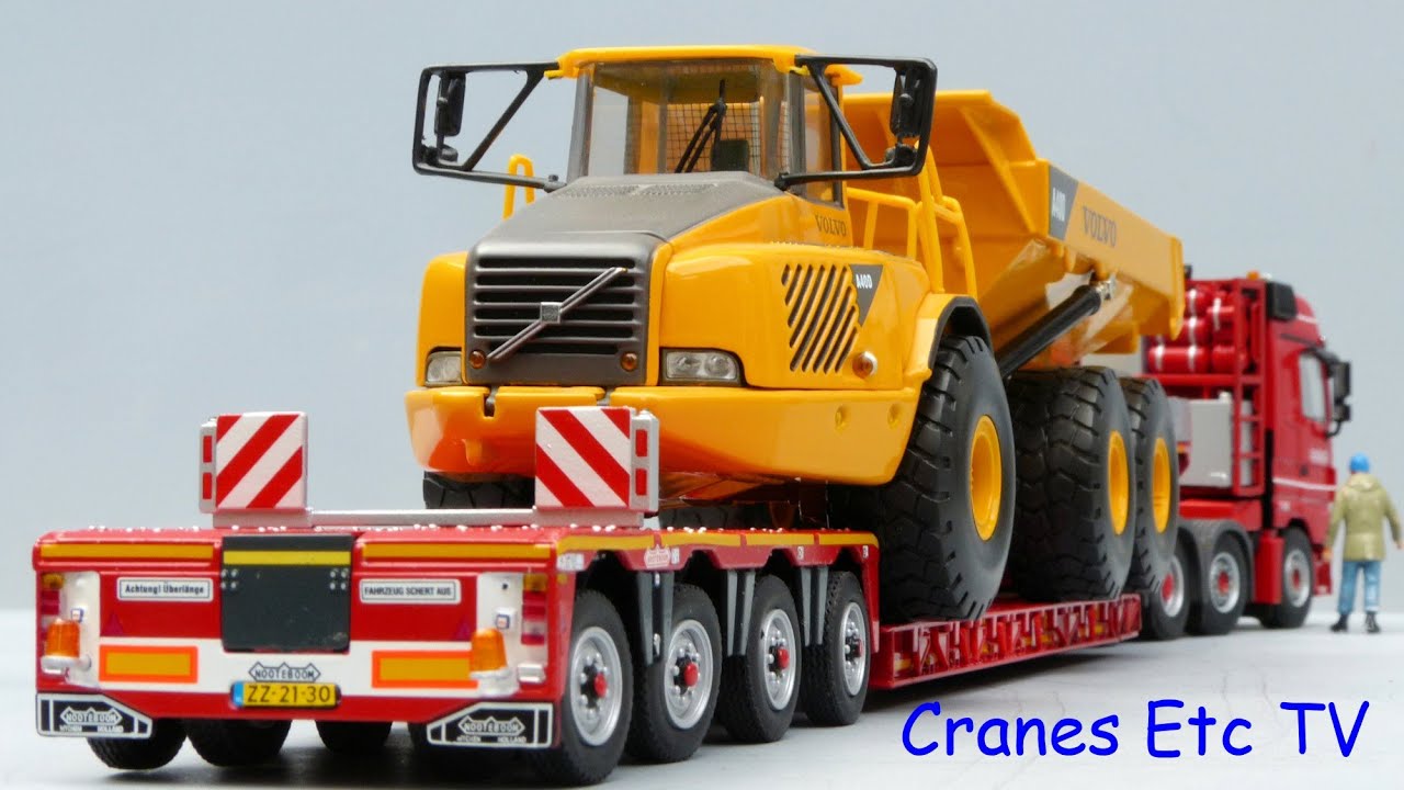 WSI Mercedes-Benz Actros + 4+2-осный прицеп Nooteboom от Cranes Etc TV