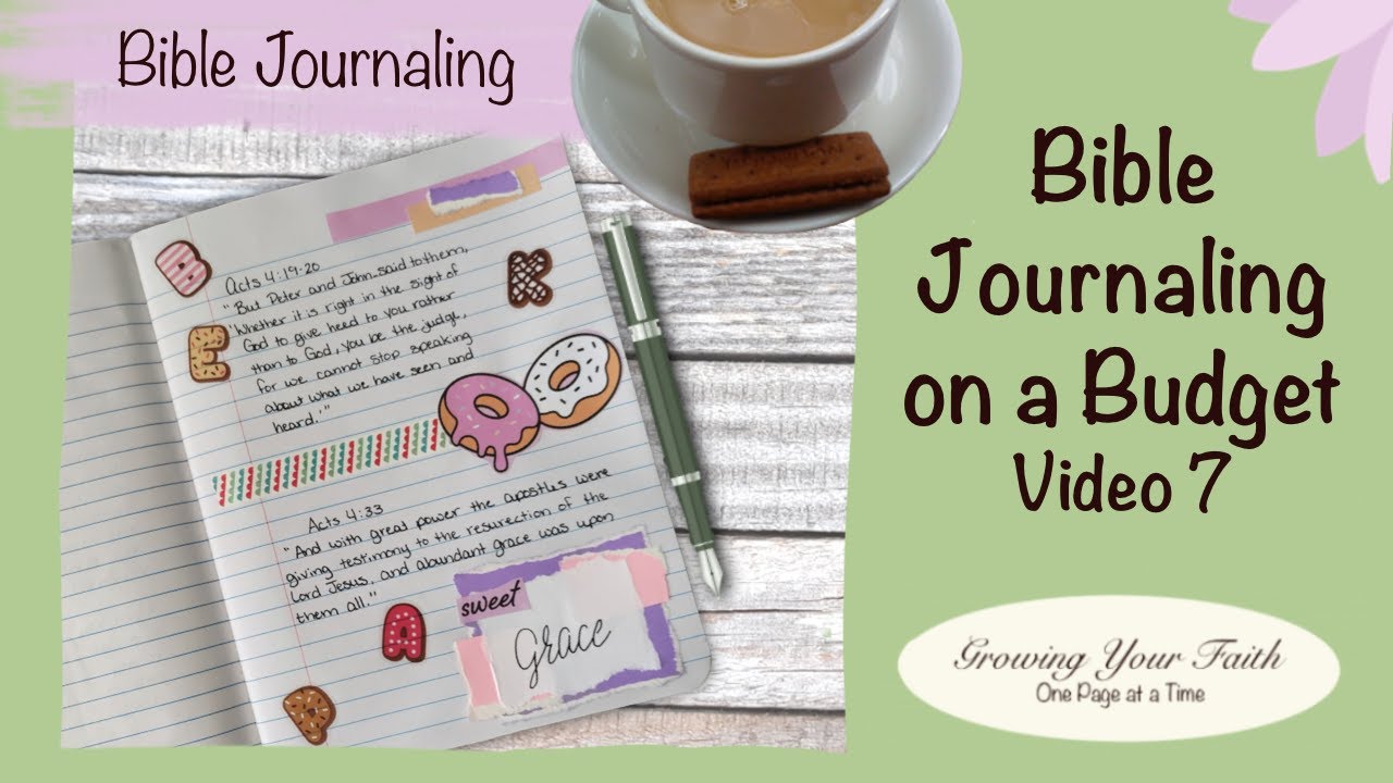 Bible Journaling on a Budget Week 7