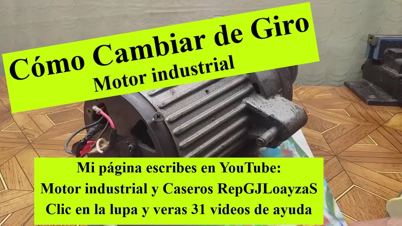 Como Cambiar de Giro al Motor Industrial Para Remalladora o Recta