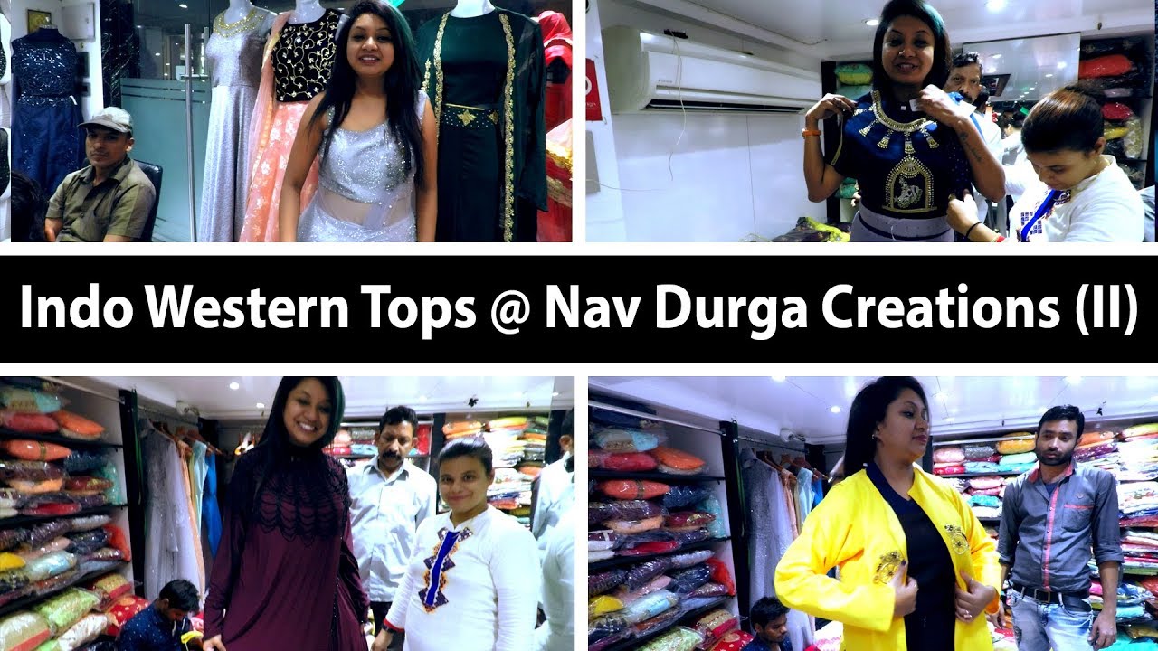 Indo-Western Lehengas @Nav Durga(Revisit),Barabazar(part 2)
