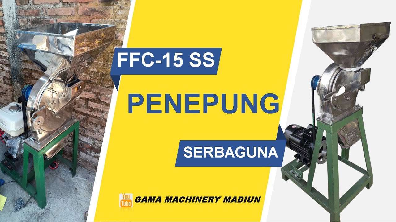 Mesin penepung | penepung stainless | disk mill ffc-15 stainless