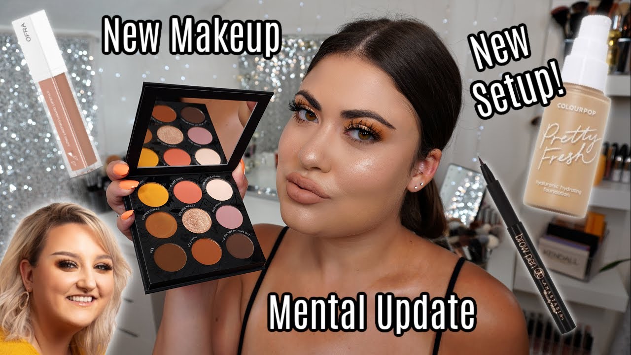 FULL FACE OF NEW MAKEUP & MENTAL HEALTH CHECK IN 🖤