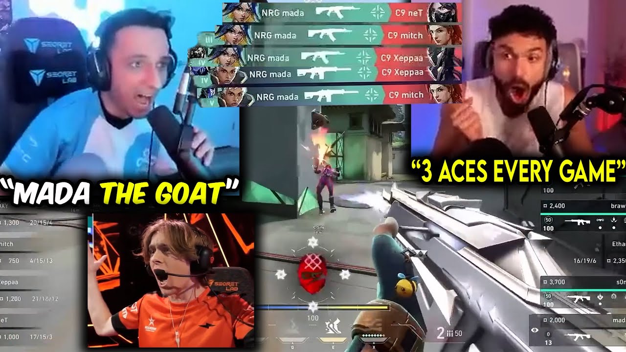 FNS & Tarik Reacts To EVERY NRG Mada ACE In VCT
