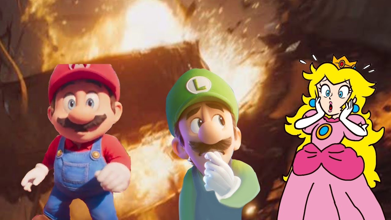 Mario, Luigi, and Peach in The Super 8 Train Crash Part 1