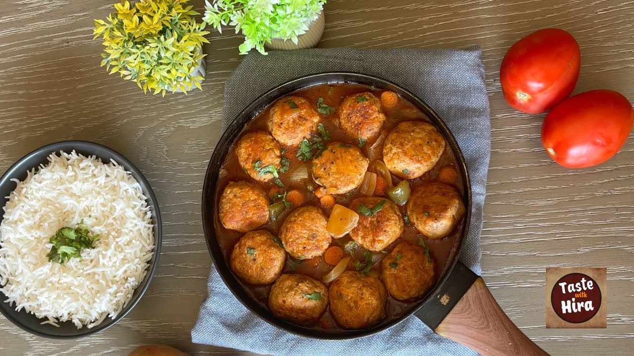 Chicken Meatballs Manchurian | How to Make Sweet And Sour Meatballs | ASMR | @TastewithHira89