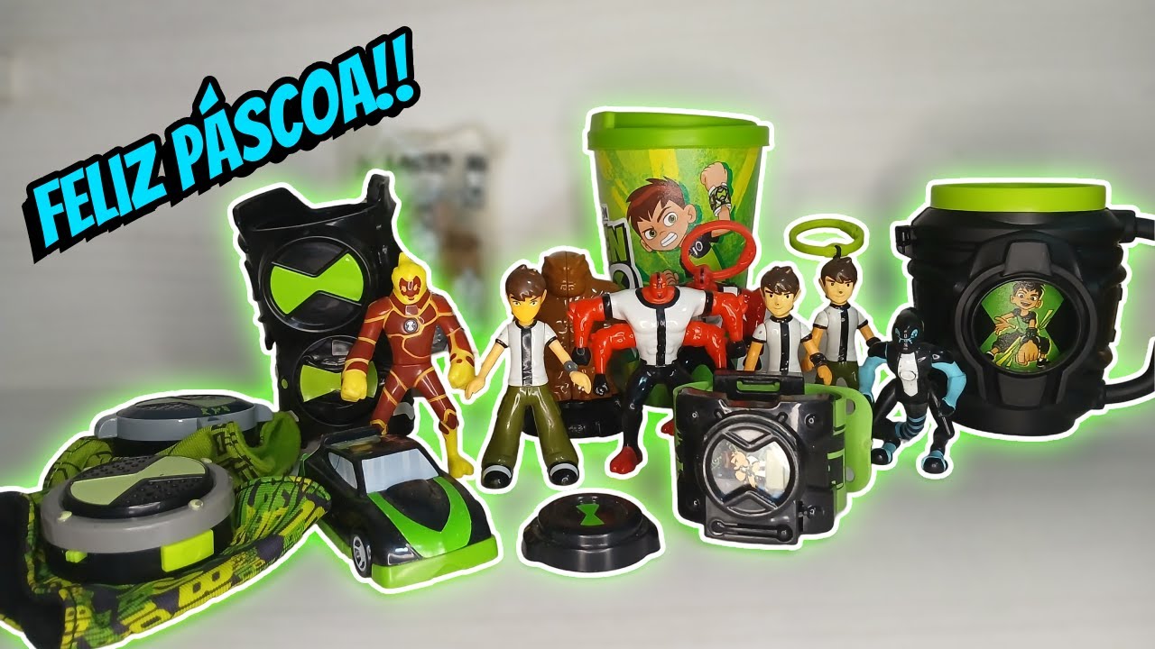 TODOS OS BRINDES de BEN 10 de OVO de PÁSCOA que TENHO!!!