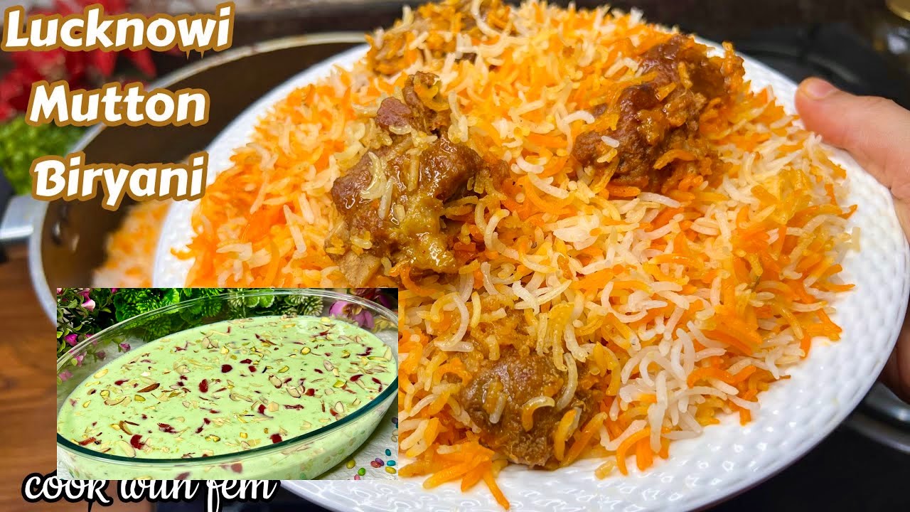 What A Combo 😋LUCKNOWI MUTTON BIRYANI  With HYDERABADI KADDU KI KHEER - Biryani With Kheer Party