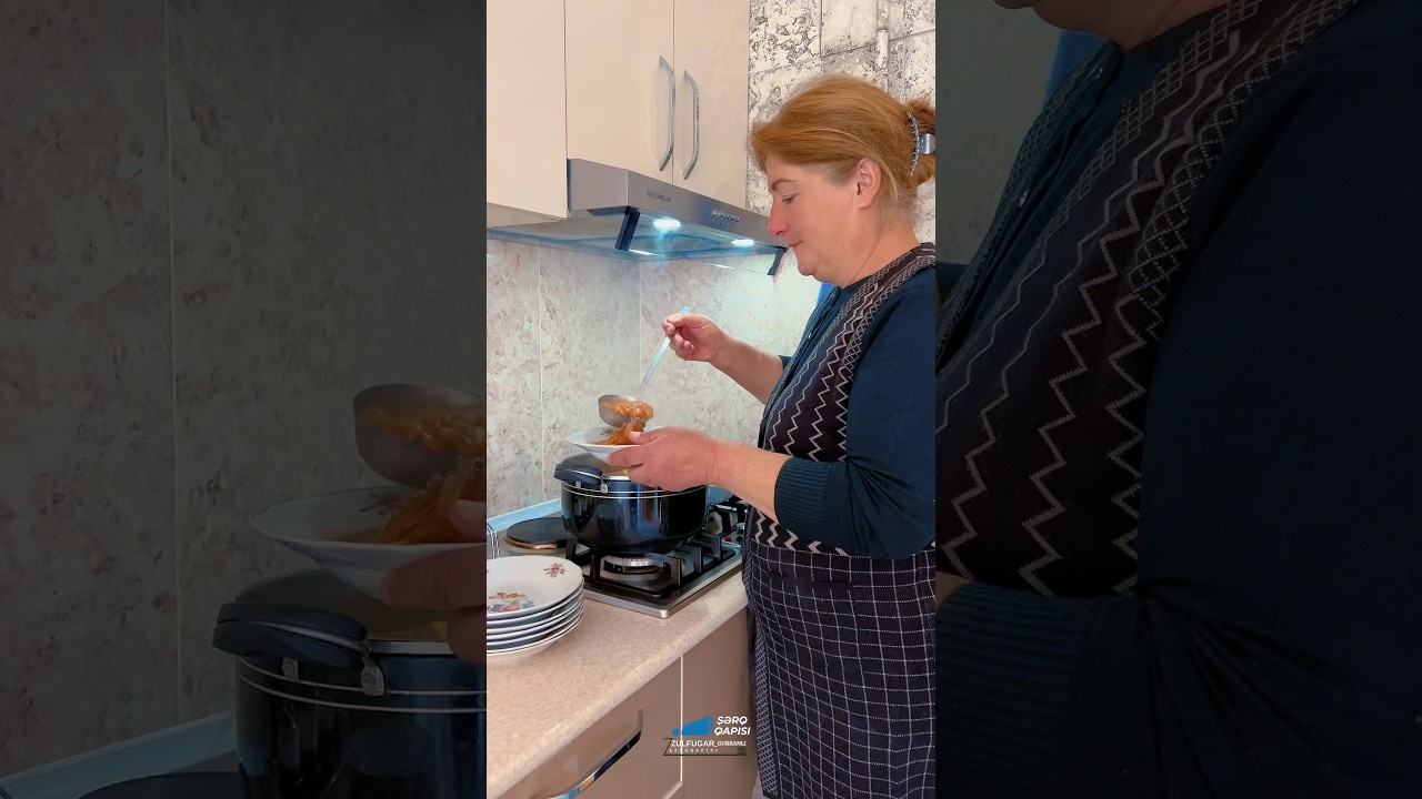 Ordubad mətbəxinin vazke&ccedil;ilməzi maş şorbasını bu dəfə anaqutlu Rəna xala bizim &uuml;&ccedil;&uuml;n hazırladı🤌🏼