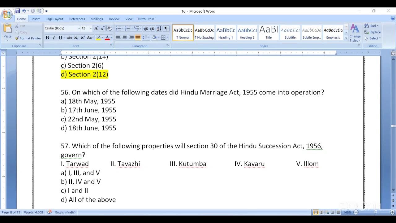 AIBE 16 OLD QUESTION PAPER SOLVING