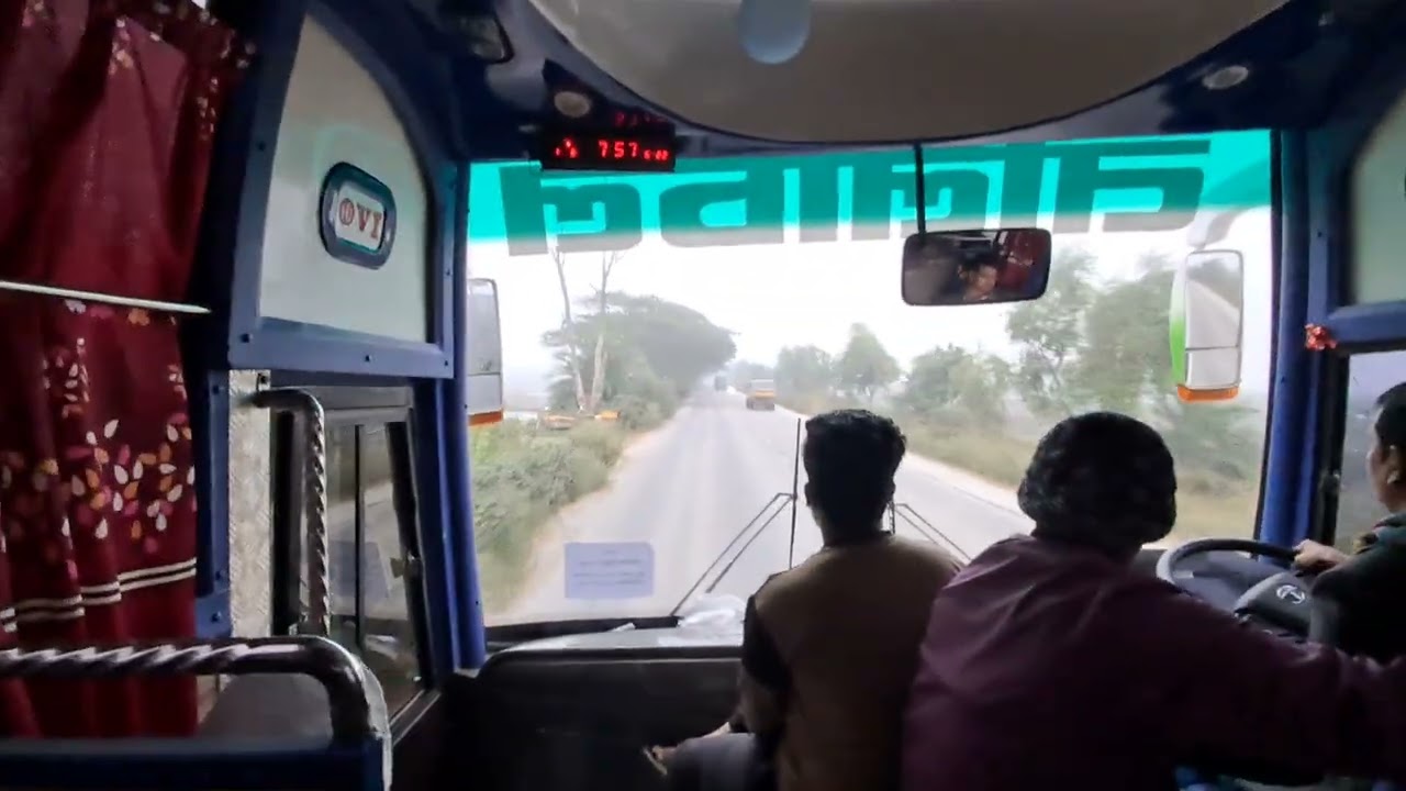 Rajshahi-Dhaka Highway | নাটোর-সিরাজগঞ্জ দুই লেনের হাইওয়েতে টার্বোচার্জার বাসের টান