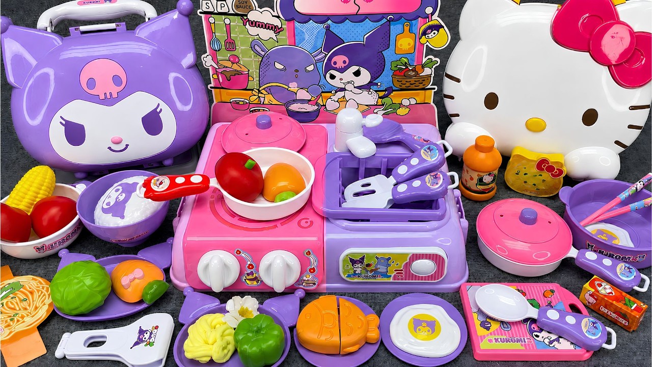 Kitchen Playset | Unboxing Kuromi Hello Kitty Sanrio Kitchen Cooking Toy Playset ASMR 2026 #2