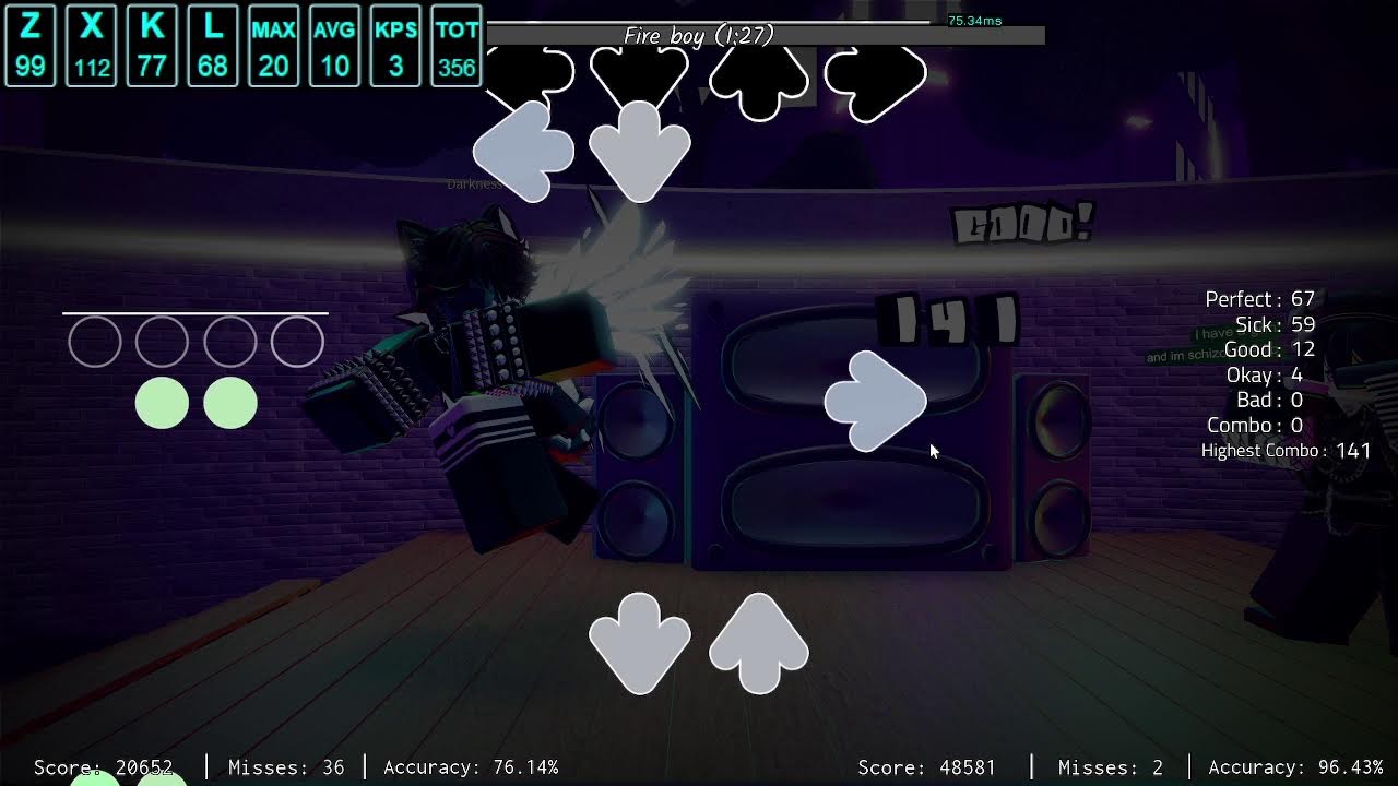 Basically FNF Remix: Playing whatever song people request. I do 1v1s too, I'm just not good.