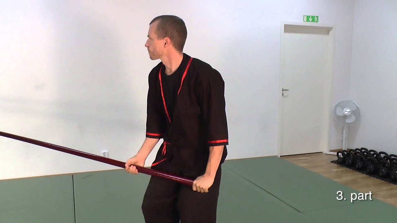 Wing Tsun Luk Dim Boon Kwun Form - slow motion training sequence - Pole Form