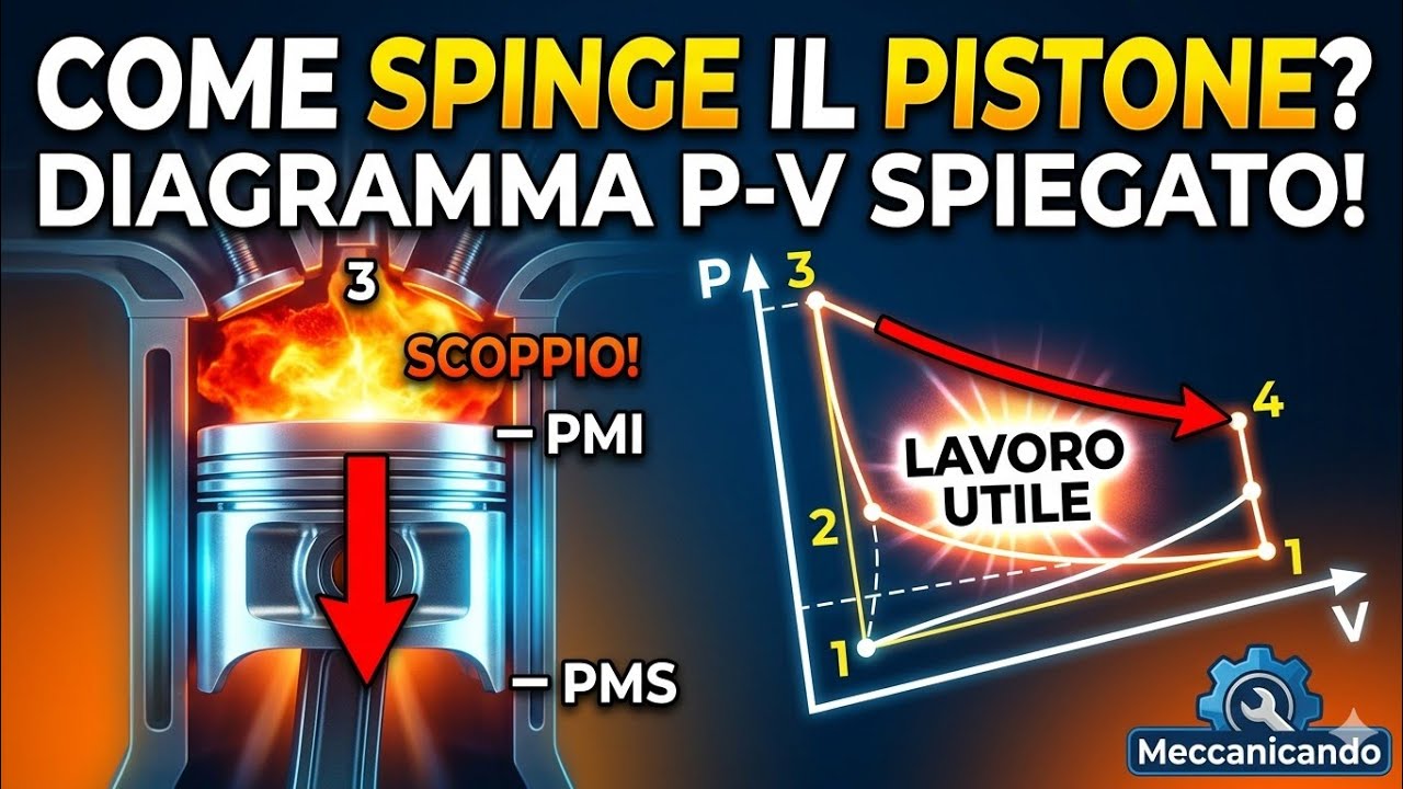 Diagramma P-V Ciclo Otto (benzina) @meccanicando 