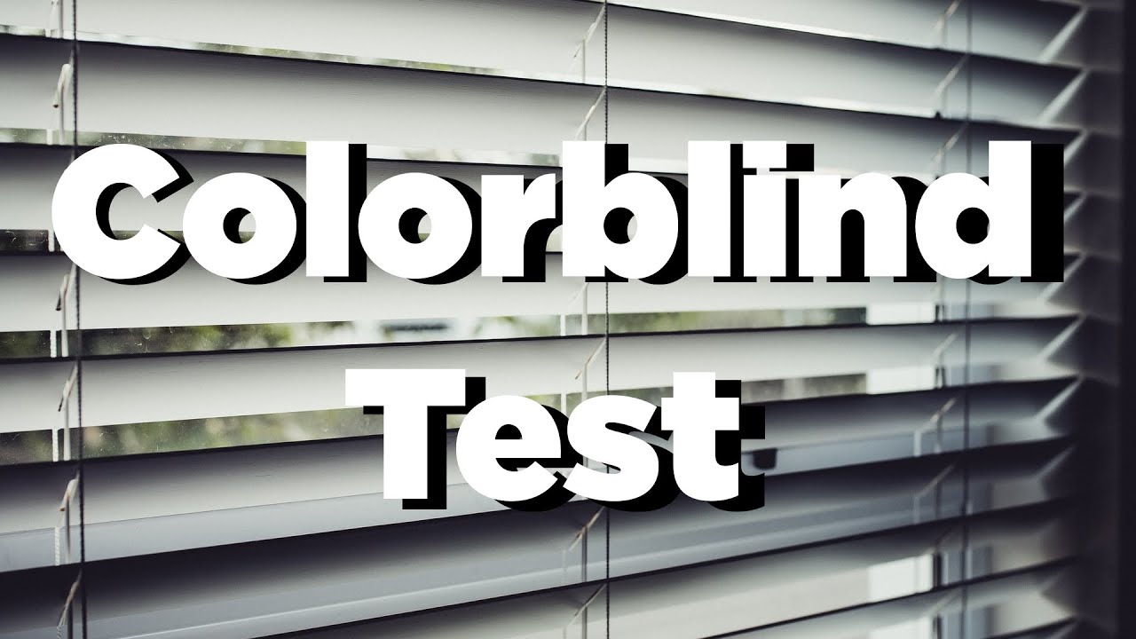 Taking COLOR BLIND TEST with DEUTERANOPIA (Red-Green Color Blind)
