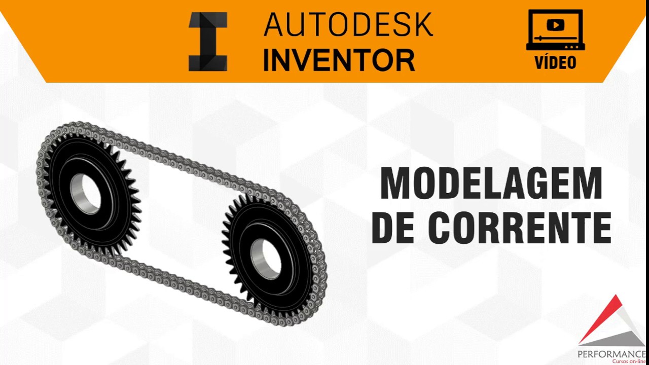MODELAMENTO DE CORRENTE - SHORT VÍDEO | AUTODESK INVENTOR | PERFORMANCE PROJETOS 3D