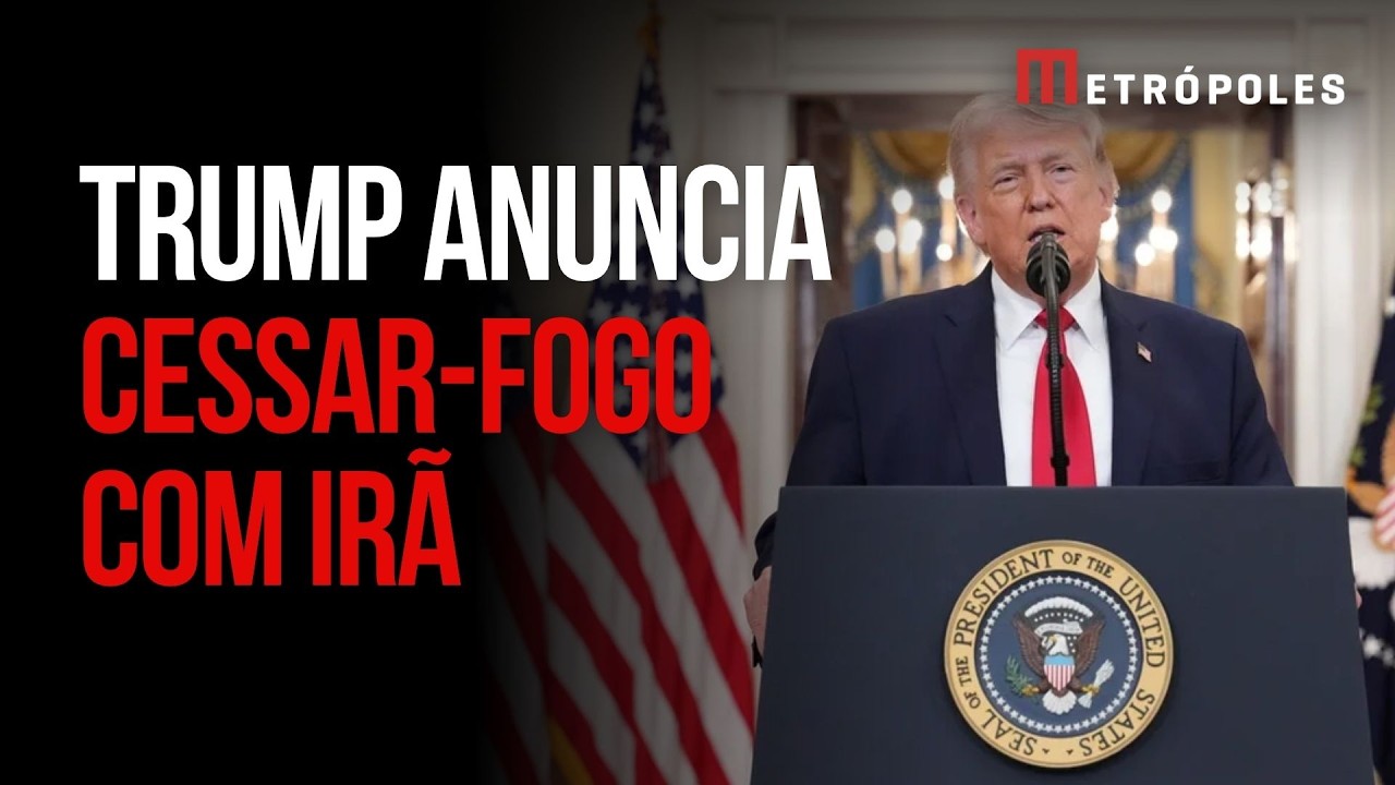 Trump anuncia cessar-fogo com Ir&atilde; e suspende ataques por 2 semanas