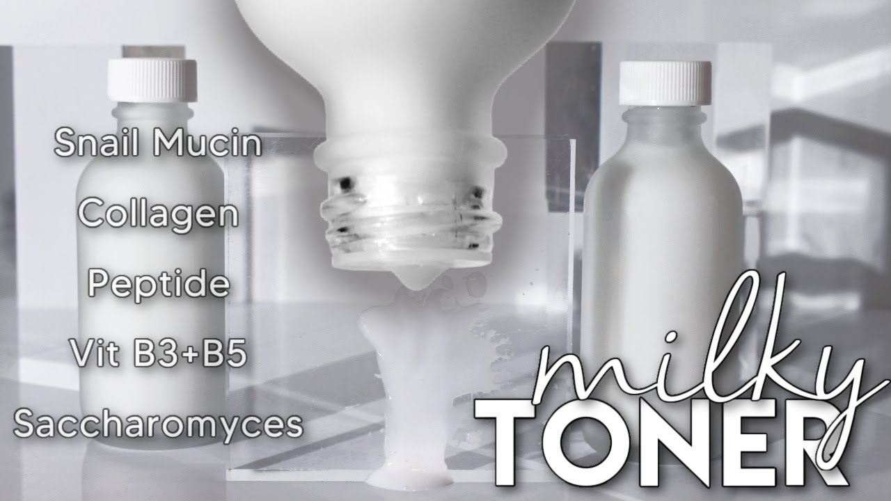 How to Make Milky Toner w/ Snail Mucin, Collagen Peptide, Vit B3 & B5