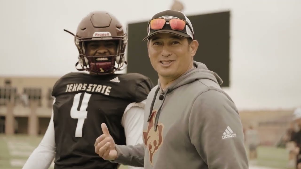 Mic'd Up: Craig Stutzmann, Texas State Football Wide Receivers Coach (2023)