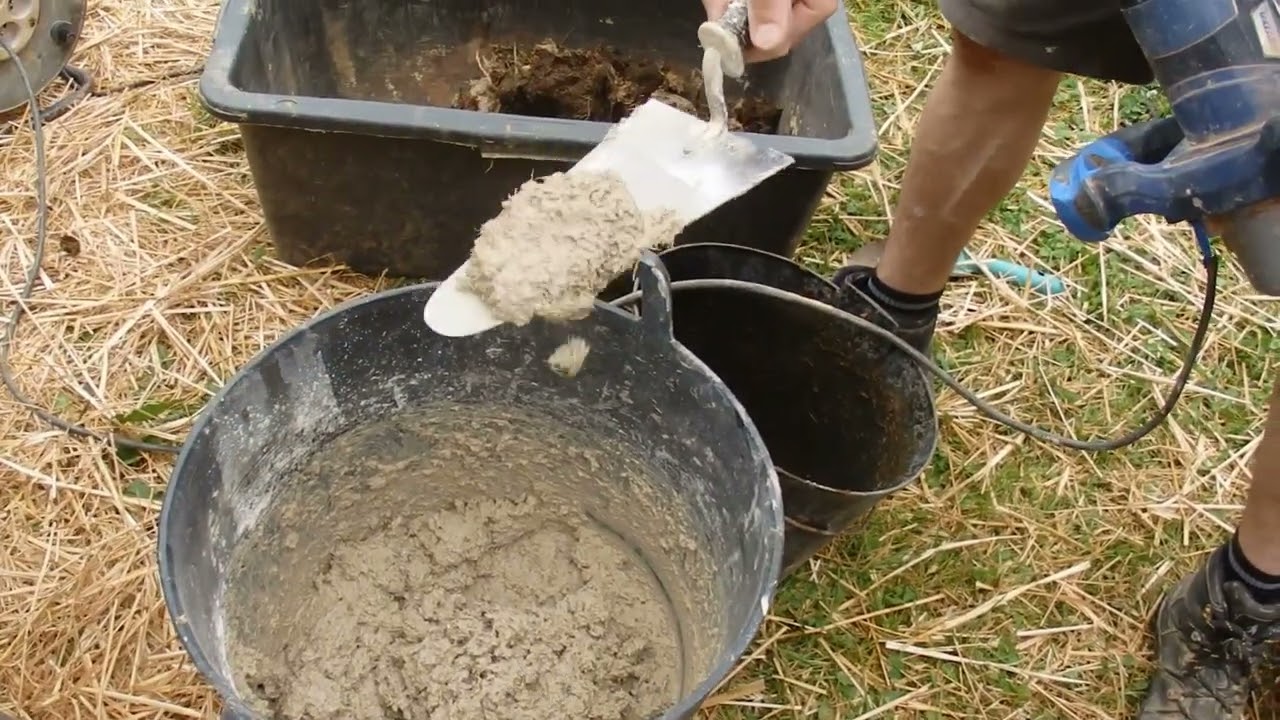 Test dalles en chaux/sable/crottin avec Terre Paille et Compagnie (Hors-série n°11)