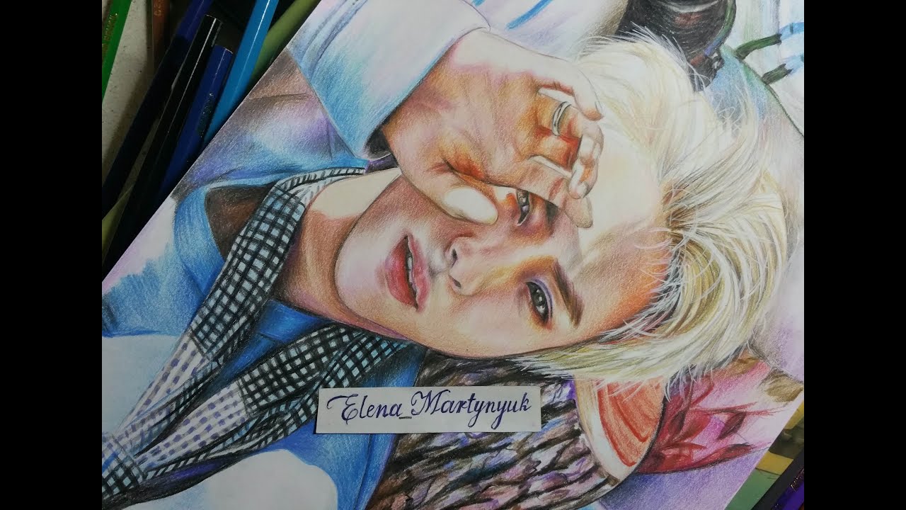 방탄소년단의 진 \ BTS  - JIN drawing (by Elena Martynyuk)